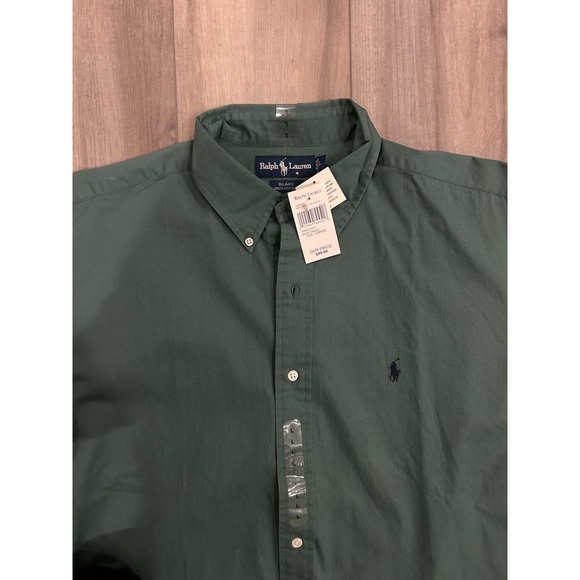Vintage Ralph Lauren Blake Button Down Shirt 100% Cotton Men's Large NWT Pony - Picture 2 of 6